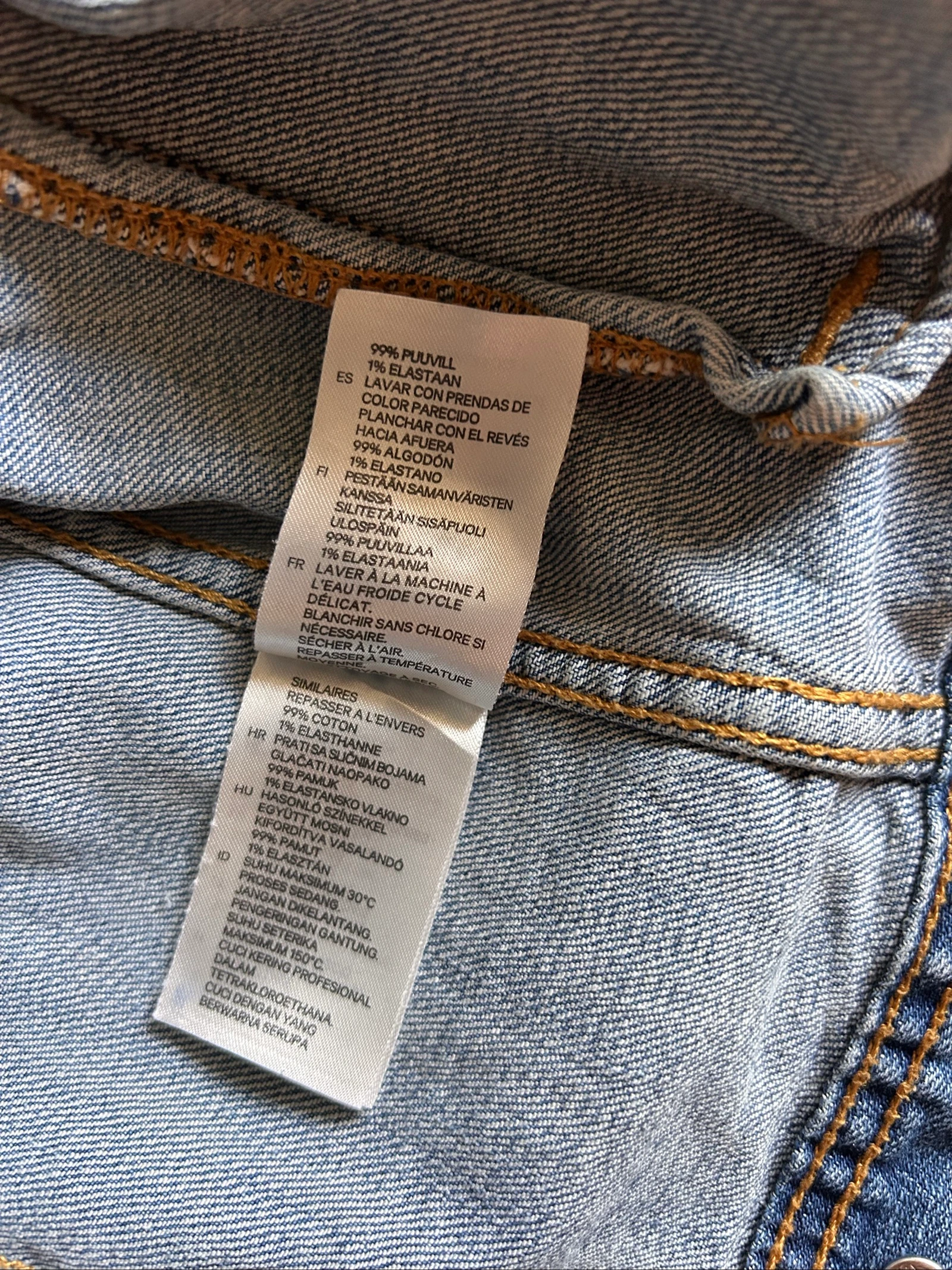 Perfecto style / bi-material denim jacket H&M – photo 7